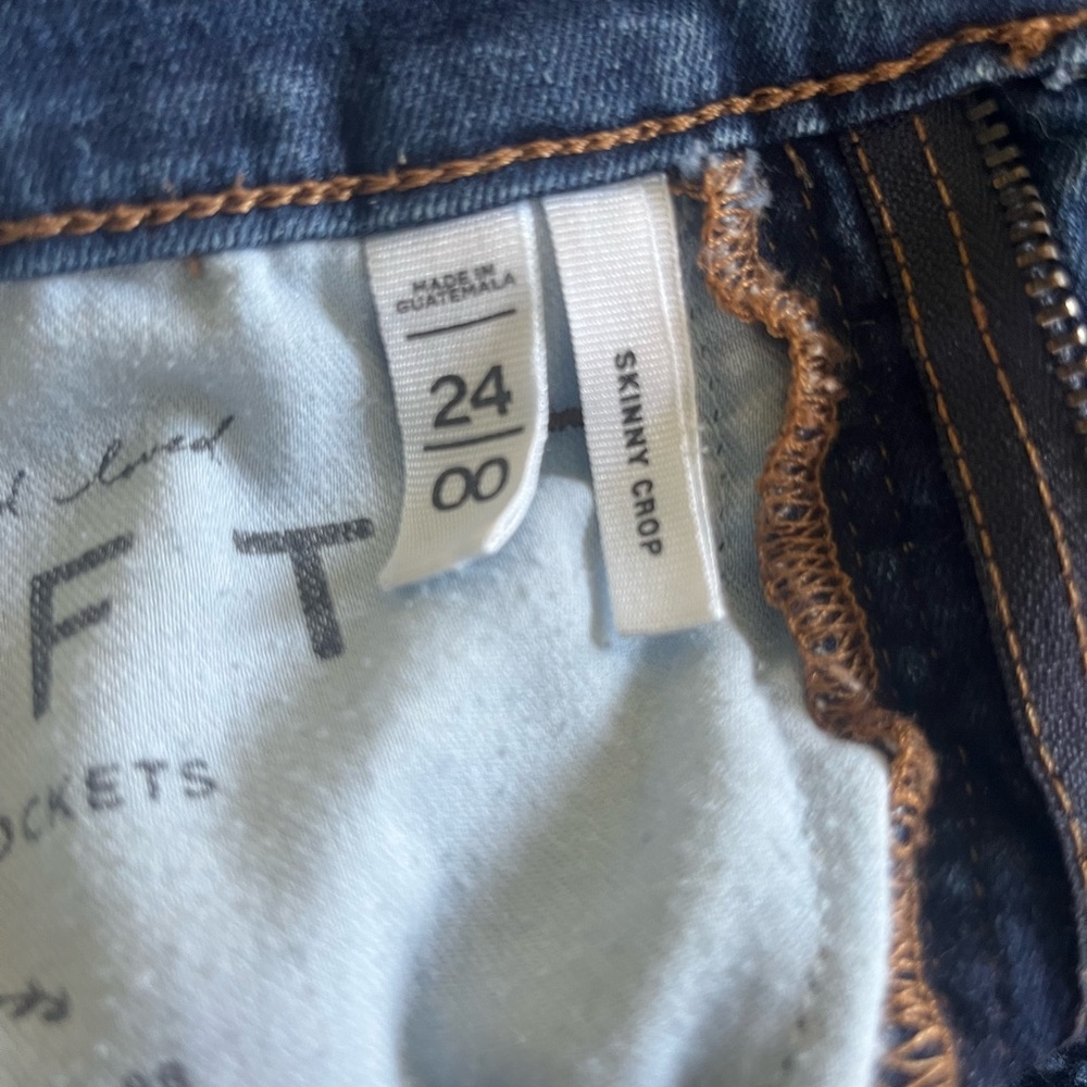 LOFT dark crop jeans - Picture 6 of 7